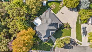 View from above of property