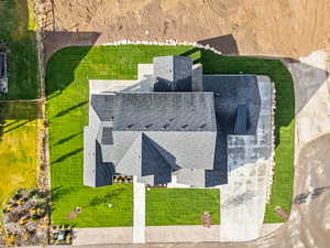 View from above of property