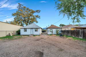 Rear view of property