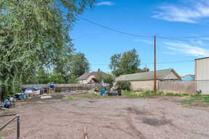 The backyard will be cleaned of all debris