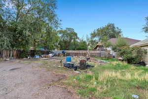 The backyard will be cleaned of all debris