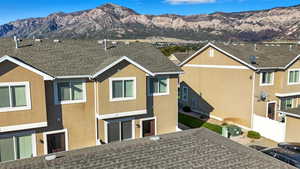 Mountain view with nearby suburban area