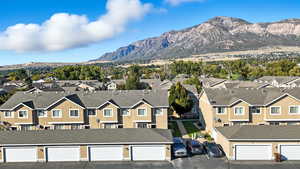 Mountain view with nearby suburban area