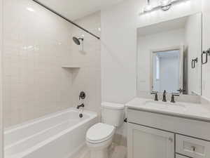 Full bathroom with  shower combination and vanity