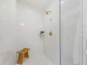 Full bath featuring a walk in shower