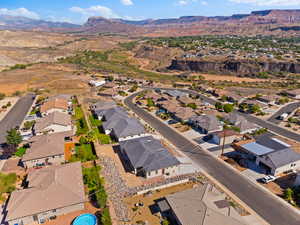 Bird's eye view of mountains