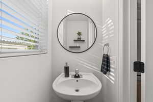 Bathroom featuring a sink