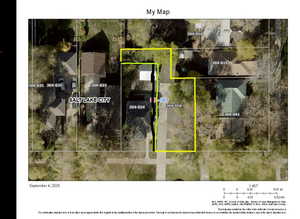 Aerial view of property's location with property boundaries highlighted