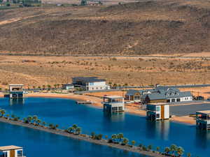 Bird's eye view of a large body of water
