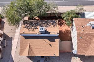 View from above of property