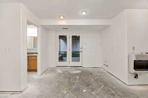 Basement patio entry