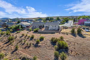 Aerial view of residential area
