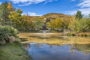Water view with a mountain backdrop