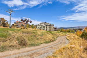 View of street featuring a mountain view