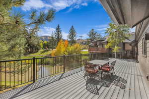 Deck featuring outdoor dining space