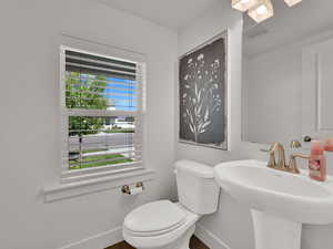 Half bathroom on main