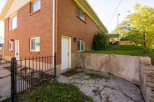Basement unit entrance