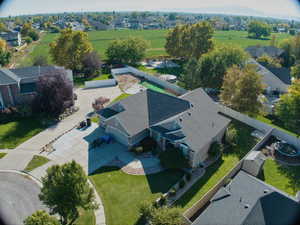View from above of property
