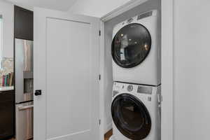 Laundry area off kitchen. Washer and Dryer included.