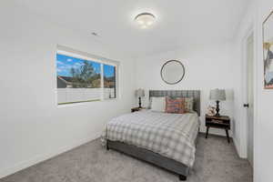 Bedroom or office on the main floor with walk-in closet.