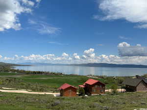 Water view featuring a mountain backdrop