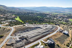 Bird's eye view of mountains