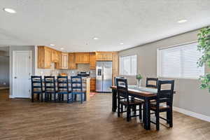 Basement kitchen and dining
