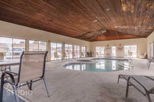 View of indoor community pool