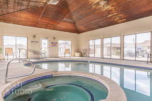 View of indoor community pool