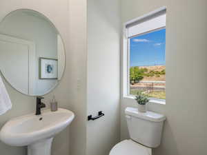 Bathroom featuring toilet and a sink