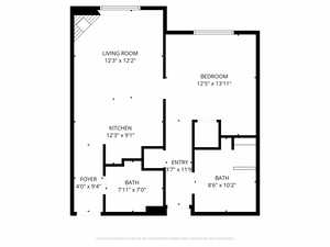 View of floor plan / room layout