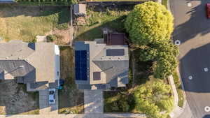 View from above of property