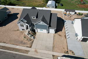 Aerial view of property and surrounding area