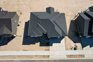 View from above of property