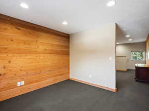 Loft above detached garage.