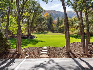 Mountain view from deck.