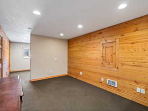 Loft above detached garage.