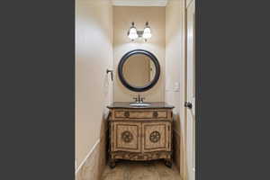 Half bath with vanity