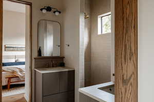 Bathroom featuring vanity