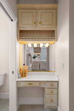 Bathroom with baseboards