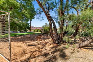 View of yard featuring a mountain view