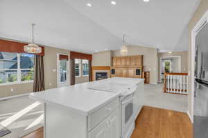 Great Room with vaulted ceilings.