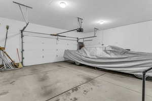 Extra Large garage with opener.