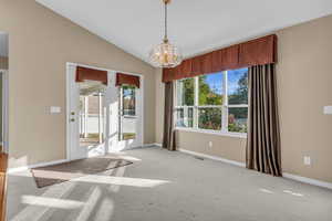 Semi-formal dining area.