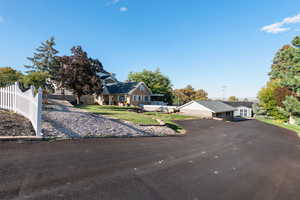 View of front of property featuring driveway