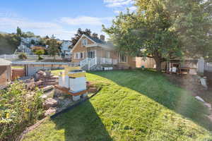 View of yard with a patio