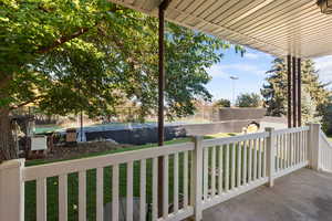 View of patio / terrace with an outdoor structure