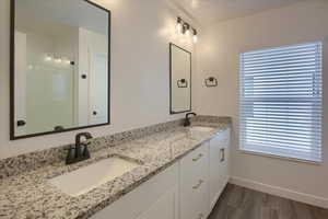 Primary Suite Bath with Double Sinks