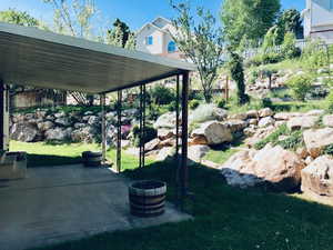 Exterior space featuring a patio area