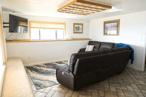 Living room with baseboards